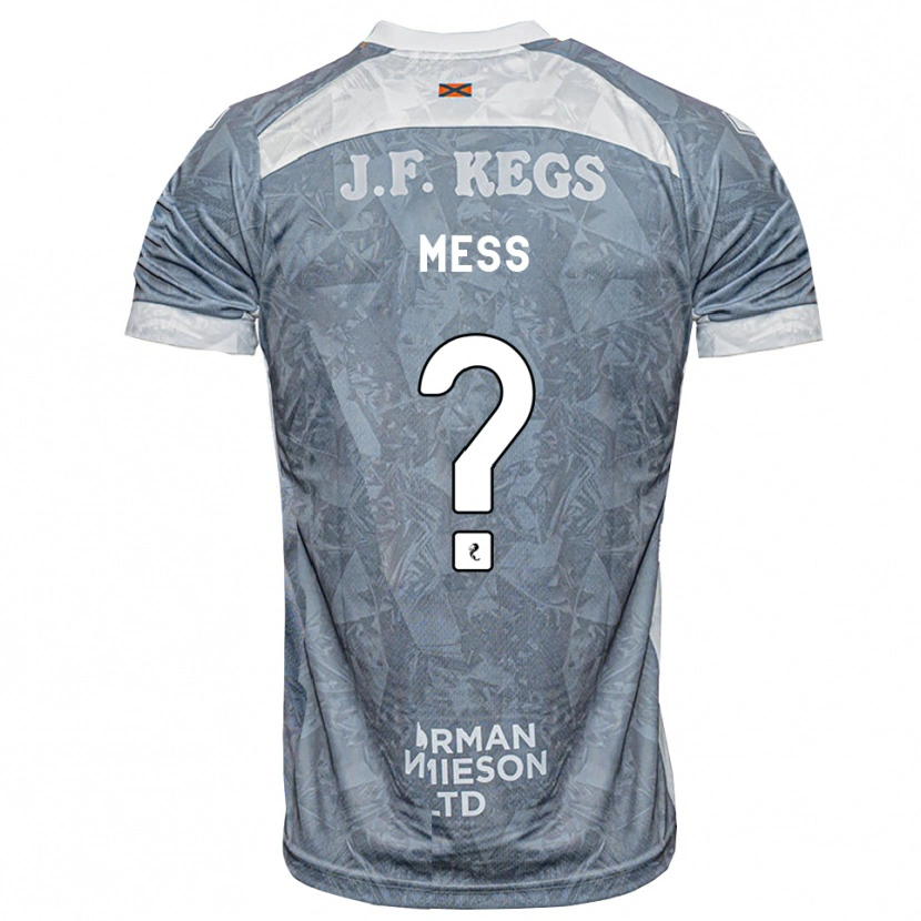 Danxen Kvinder Oliver Mess #0 Lys Skifergrå Udebane Spillertrøjer 2026/27 Trøje T-Shirt