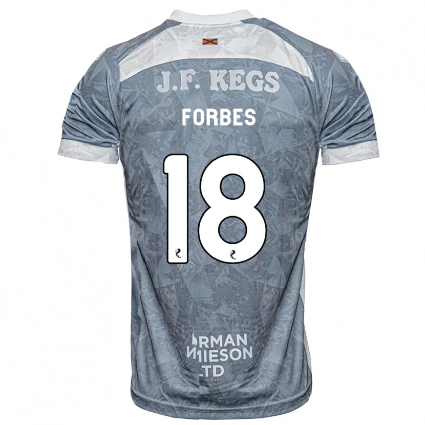 Danxen Kvinder Michael Forbes #18 Lys Skifergrå Udebane Spillertrøjer 2026/27 Trøje T-Shirt