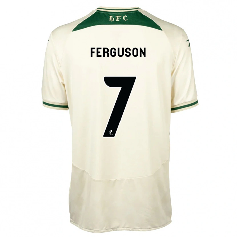 Danxen Kvinder Abbie Ferguson #7 Hvid Skovgrøn Udebane Spillertrøjer 2026/27 Trøje T-Shirt