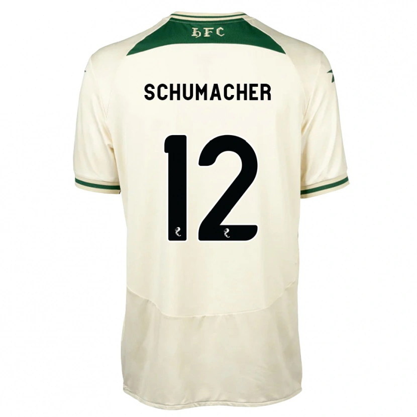 Danxen Kvinder Noa Schumacher #12 Hvid Skovgrøn Udebane Spillertrøjer 2026/27 Trøje T-Shirt