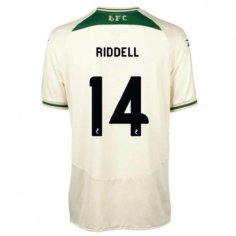 Danxen Kvinder Jaden Riddell #14 Hvid Skovgrøn Udebane Spillertrøjer 2026/27 Trøje T-Shirt