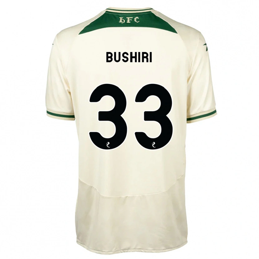 Danxen Kvinder Rocky Bushiri #33 Hvid Skovgrøn Udebane Spillertrøjer 2026/27 Trøje T-Shirt