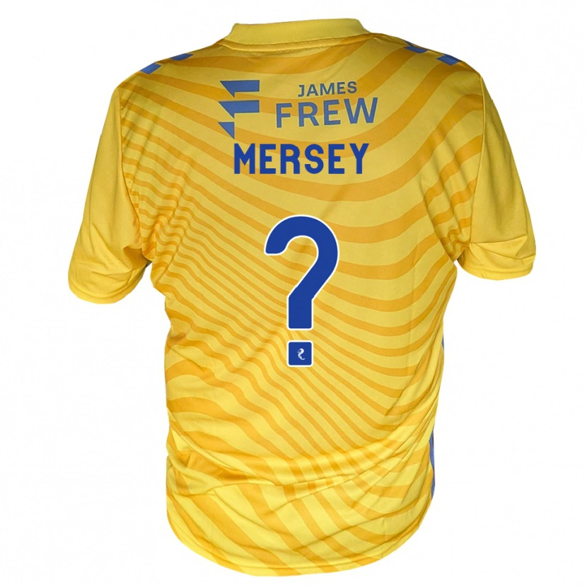 Danxen Kvinder Ethan Mersey #0 Kongeblå Gul Udebane Spillertrøjer 2026/27 Trøje T-Shirt