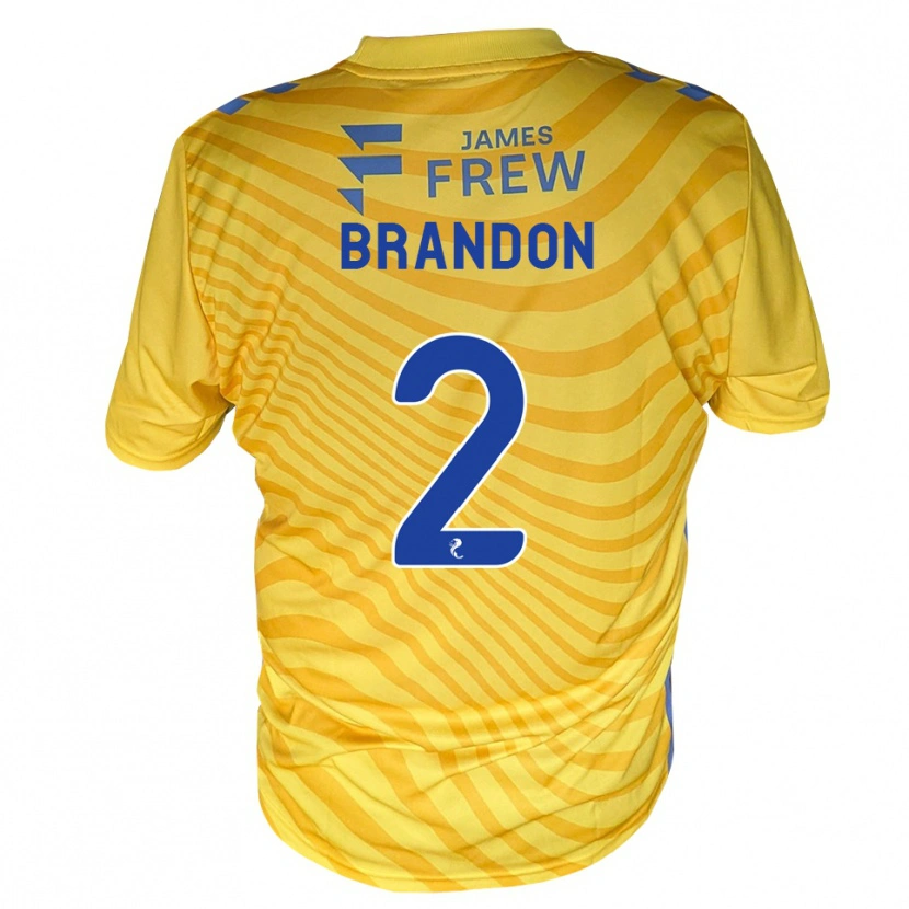 Danxen Kvinder Jamie Brandon #2 Kongeblå Gul Udebane Spillertrøjer 2026/27 Trøje T-Shirt
