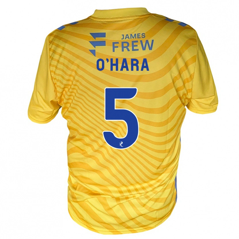 Danxen Kvinder Mark O'hara #5 Kongeblå Gul Udebane Spillertrøjer 2026/27 Trøje T-Shirt