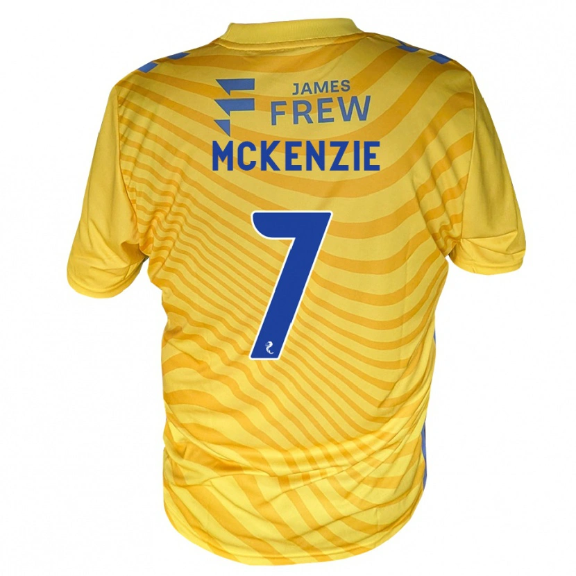 Danxen Kvinder Rory Mckenzie #7 Kongeblå Gul Udebane Spillertrøjer 2026/27 Trøje T-Shirt