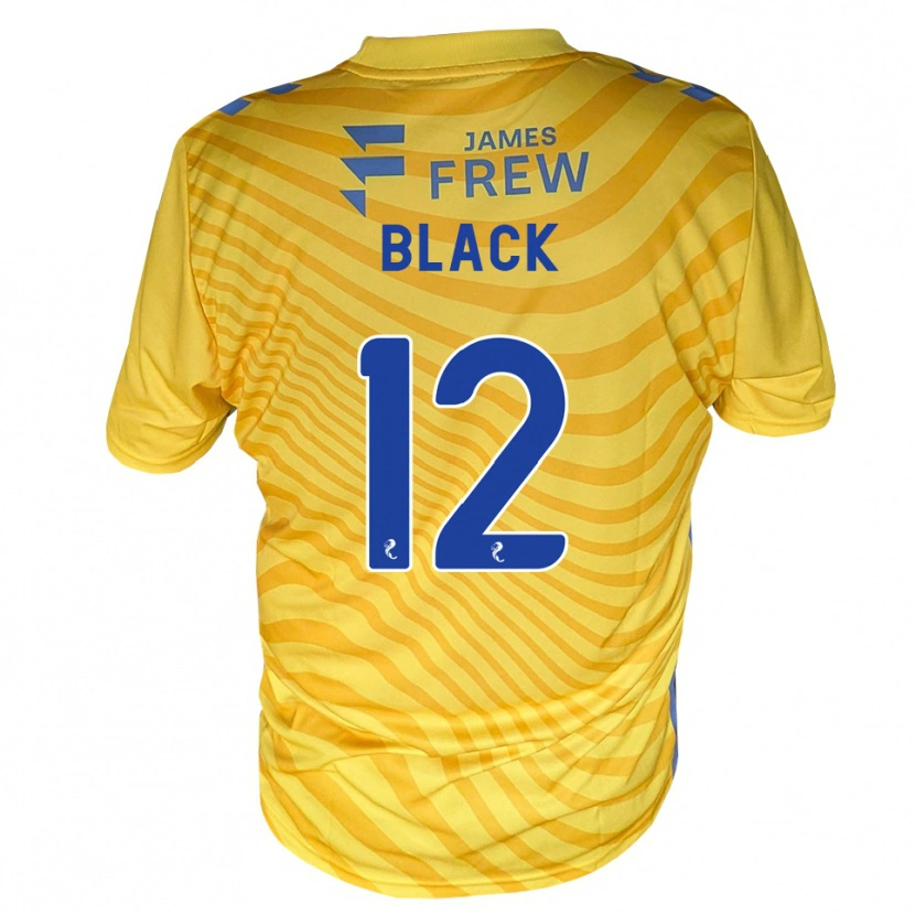 Danxen Kvinder Kai Black #12 Kongeblå Gul Udebane Spillertrøjer 2026/27 Trøje T-Shirt
