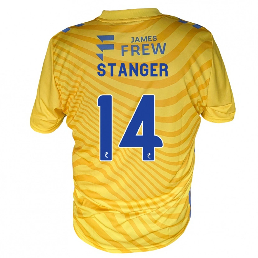 Danxen Kvinder George Stanger #14 Kongeblå Gul Udebane Spillertrøjer 2026/27 Trøje T-Shirt