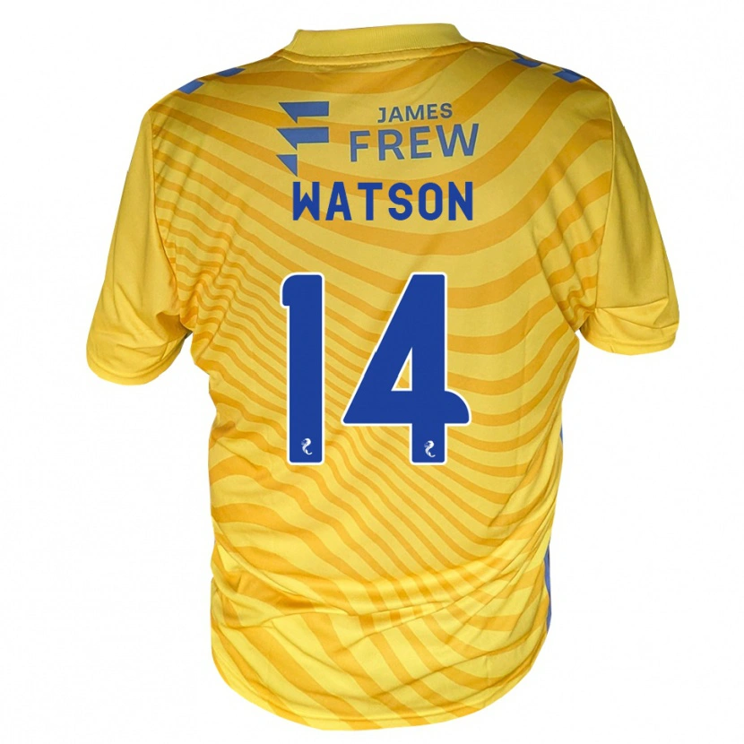 Danxen Kvinder Craig Watson #14 Kongeblå Gul Udebane Spillertrøjer 2026/27 Trøje T-Shirt