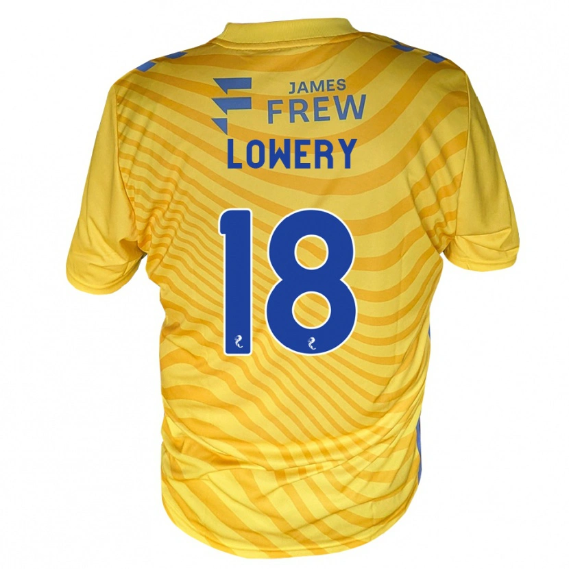 Danxen Kvinder Tom Lowery #18 Kongeblå Gul Udebane Spillertrøjer 2026/27 Trøje T-Shirt