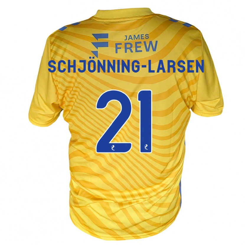 Danxen Kvinder Michael Schjönning-Larsen #21 Kongeblå Gul Udebane Spillertrøjer 2026/27 Trøje T-Shirt