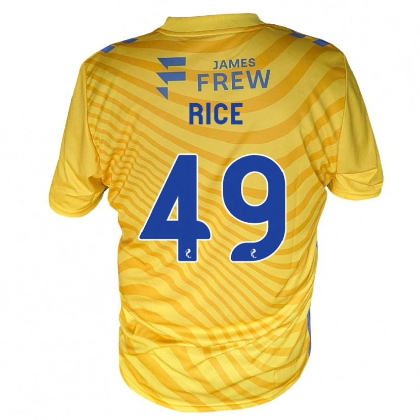 Danxen Kvinder Bailey Rice #49 Kongeblå Gul Udebane Spillertrøjer 2026/27 Trøje T-Shirt
