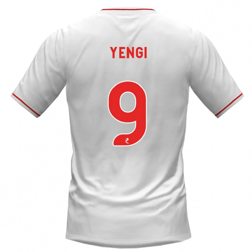 Danxen Kvinder Tete Yengi #9 Hvid Rød Udebane Spillertrøjer 2026/27 Trøje T-Shirt