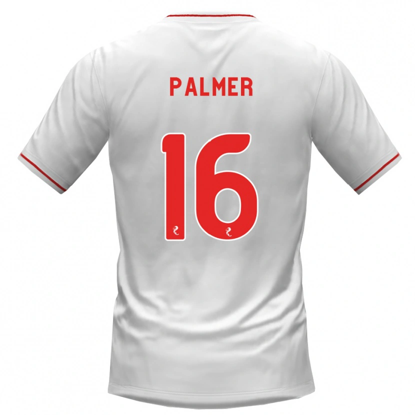 Danxen Kvinder Cammy Palmer #16 Hvid Rød Udebane Spillertrøjer 2026/27 Trøje T-Shirt