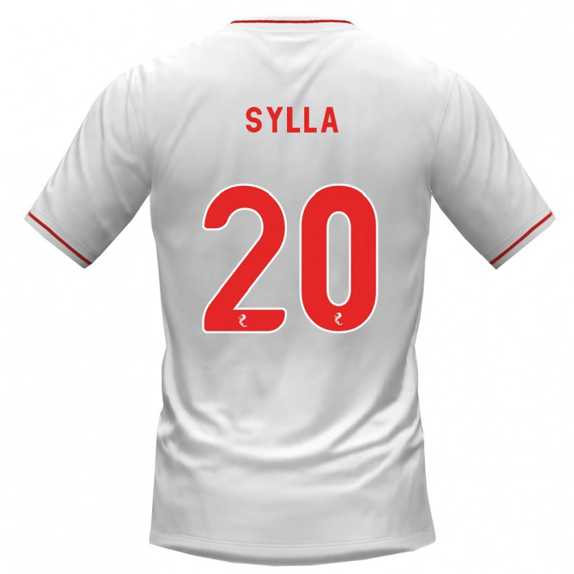 Danxen Kvinder Mohamad Sylla #20 Hvid Rød Udebane Spillertrøjer 2026/27 Trøje T-Shirt