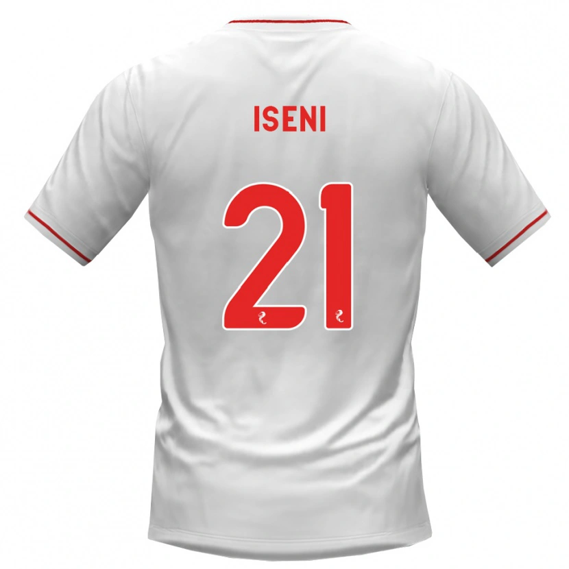 Danxen Kvinder Besir Iseni #21 Hvid Rød Udebane Spillertrøjer 2026/27 Trøje T-Shirt