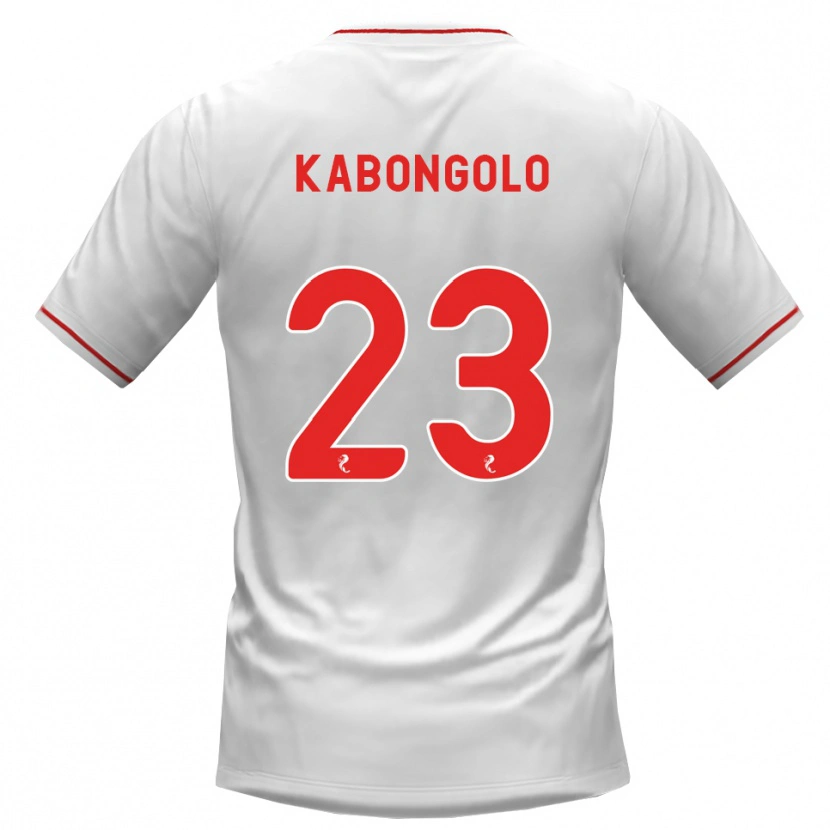 Danxen Kvinder Brooklyn Kabongolo #23 Hvid Rød Udebane Spillertrøjer 2026/27 Trøje T-Shirt