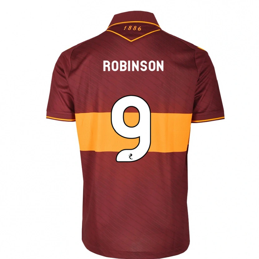 Danxen Kvinder Zach Robinson #9 Orange Maron Udebane Spillertrøjer 2026/27 Trøje T-Shirt