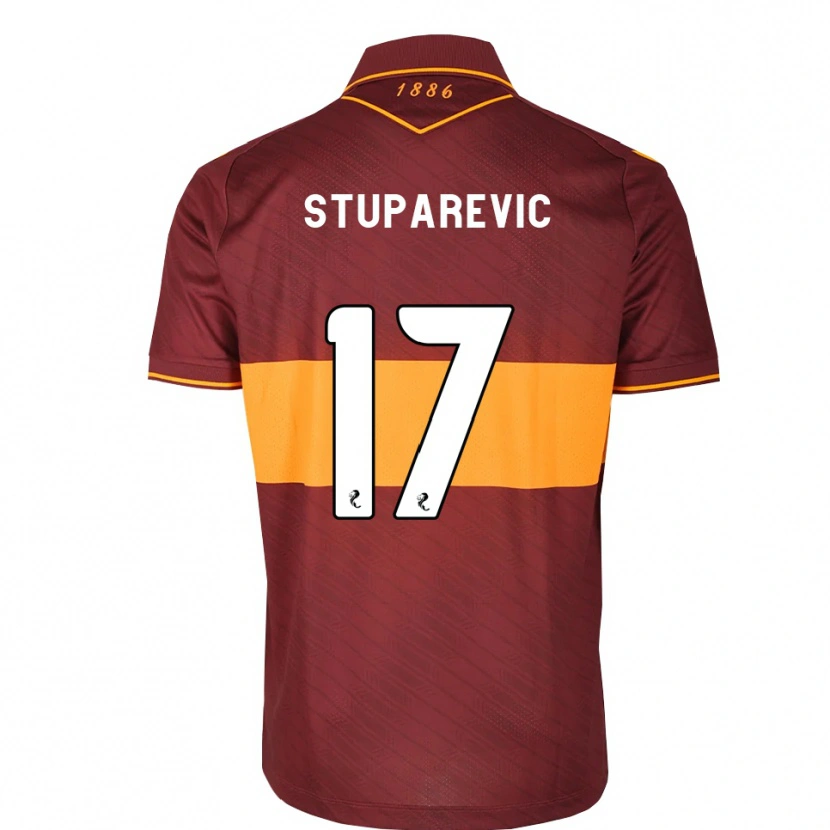 Danxen Kvinder Filip Stuparevic #17 Orange Maron Udebane Spillertrøjer 2026/27 Trøje T-Shirt