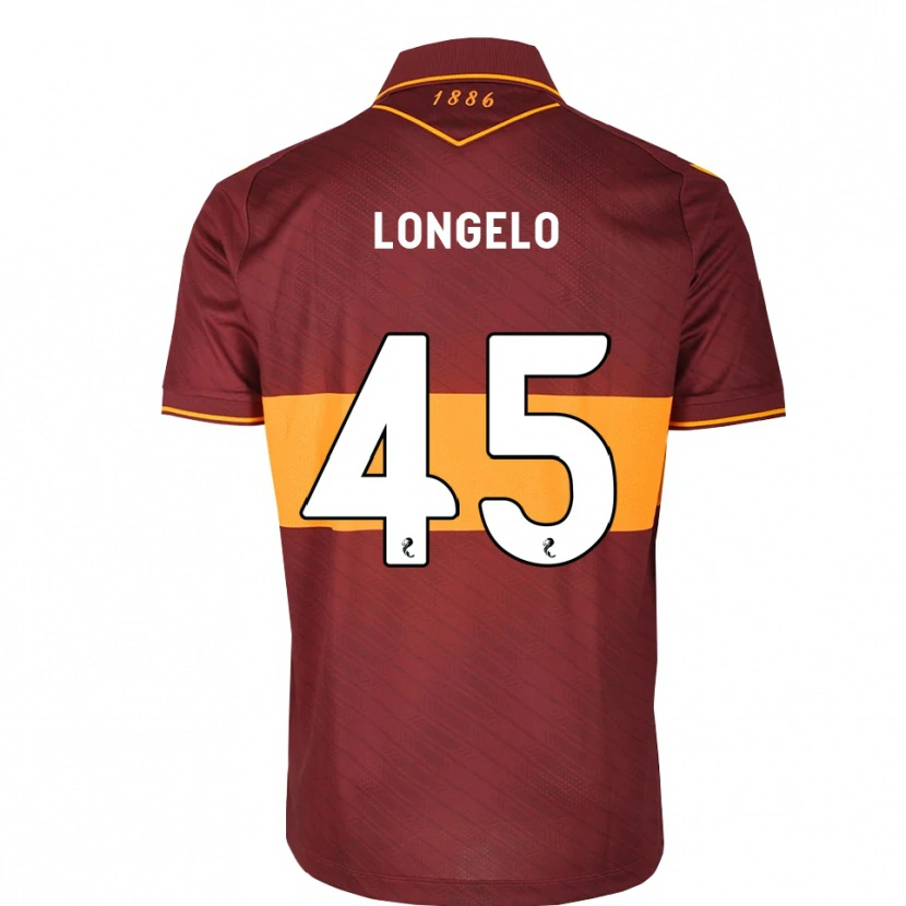 Danxen Kvinder Emmanuel Longelo #45 Orange Maron Udebane Spillertrøjer 2026/27 Trøje T-Shirt