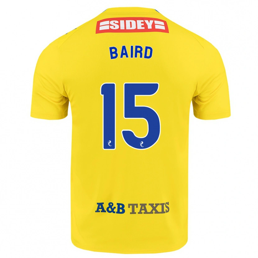Danxen Kvinder Jack Baird #15 Gul Blå Sort Udebane Spillertrøjer 2026/27 Trøje T-Shirt