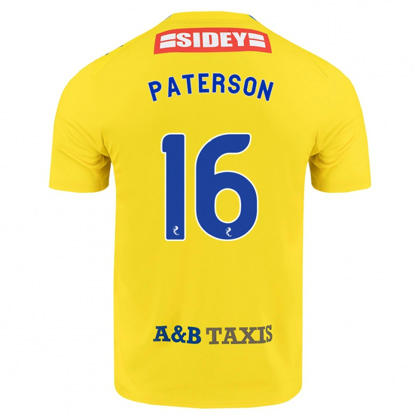 Danxen Kvinder Megan Paterson #16 Gul Blå Sort Udebane Spillertrøjer 2026/27 Trøje T-Shirt