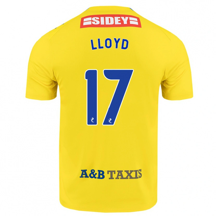 Danxen Kvinder Louis Lloyd #17 Gul Blå Sort Udebane Spillertrøjer 2026/27 Trøje T-Shirt