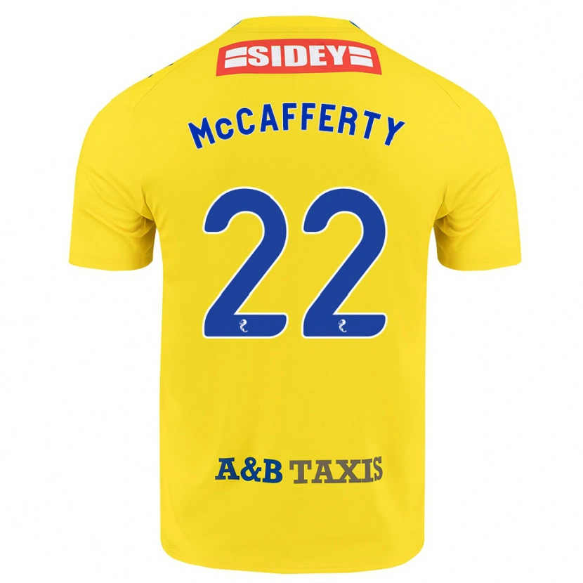 Danxen Kvinder Eirinn Mccafferty #22 Gul Blå Sort Udebane Spillertrøjer 2026/27 Trøje T-Shirt