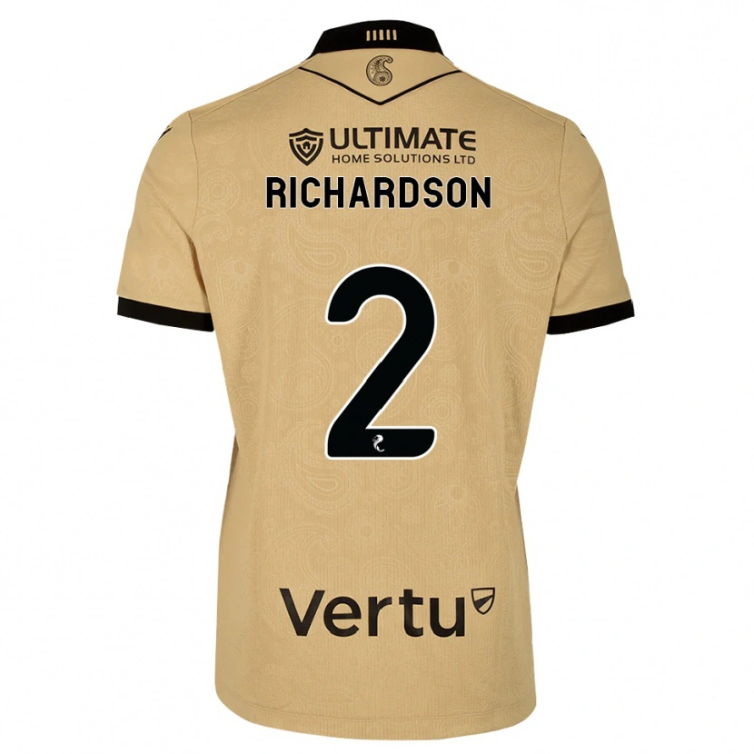 Danxen Kvinder Jayden Richardson #2 Burlywood Sort Udebane Spillertrøjer 2026/27 Trøje T-Shirt