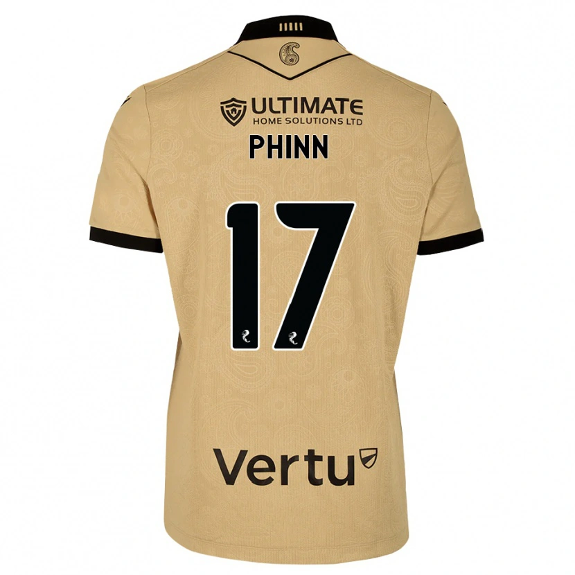 Danxen Kvinder Shaun Phinn #17 Burlywood Sort Udebane Spillertrøjer 2026/27 Trøje T-Shirt
