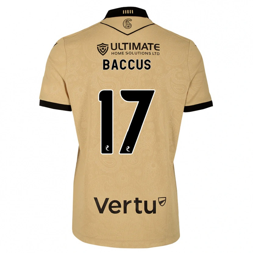 Danxen Kvinder Keanu Baccus #17 Burlywood Sort Udebane Spillertrøjer 2026/27 Trøje T-Shirt