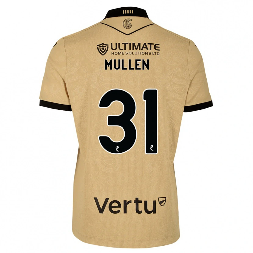 Danxen Kvinder Ryan Mullen #31 Burlywood Sort Udebane Spillertrøjer 2026/27 Trøje T-Shirt