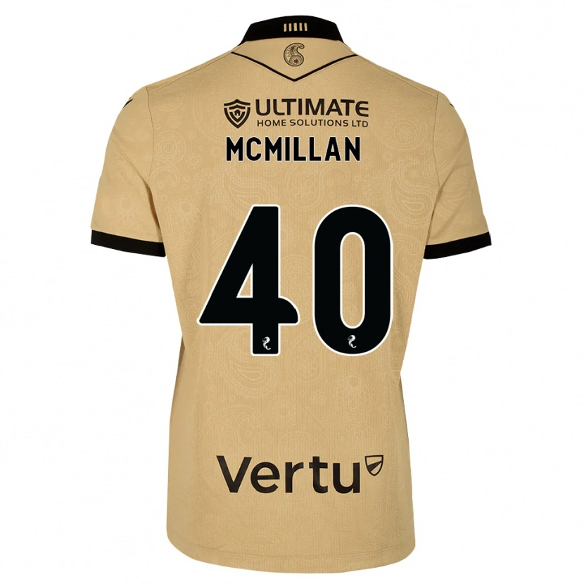 Danxen Kvinder Caiden Mcmillan #40 Burlywood Sort Udebane Spillertrøjer 2026/27 Trøje T-Shirt