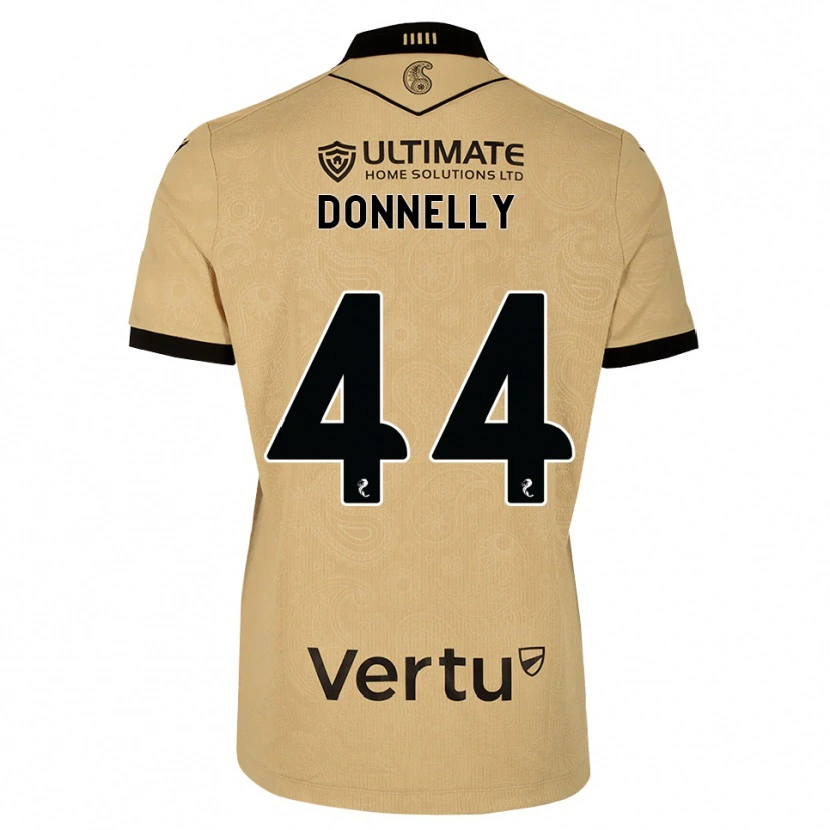 Danxen Kvinder Liam Donnelly #44 Burlywood Sort Udebane Spillertrøjer 2026/27 Trøje T-Shirt