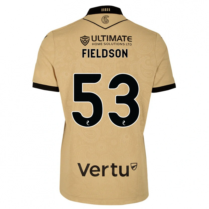 Danxen Kvinder Henry Fieldson #53 Burlywood Sort Udebane Spillertrøjer 2026/27 Trøje T-Shirt