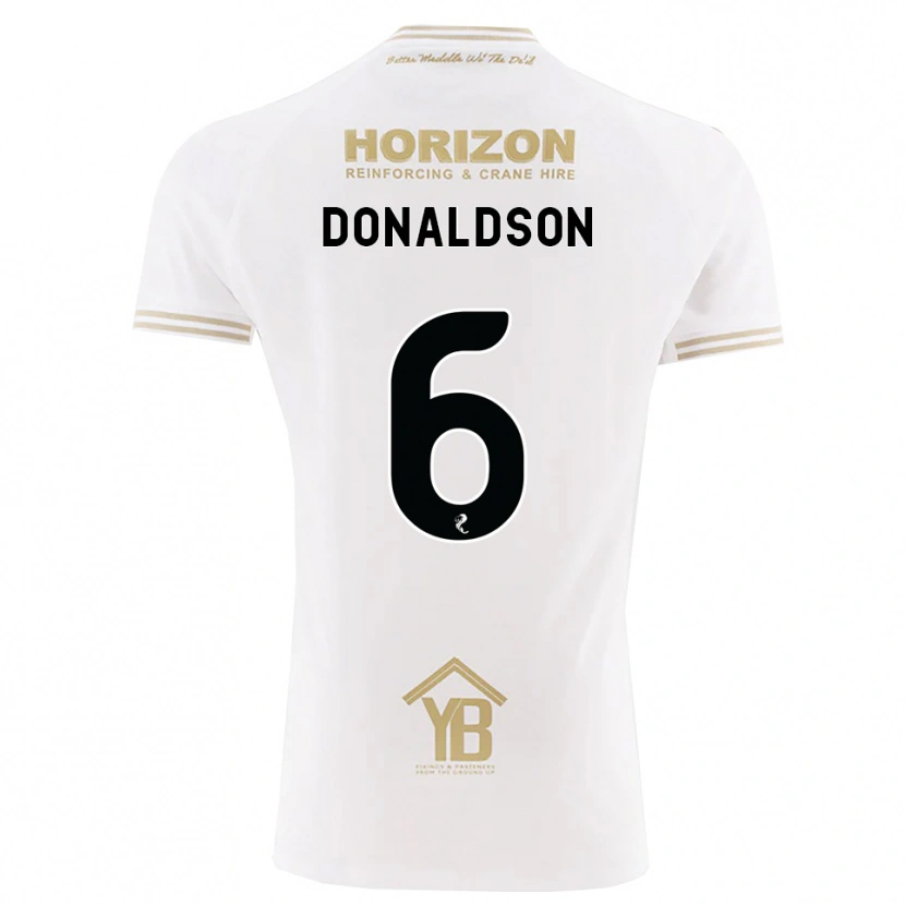 Danxen Kvinder Coll Donaldson #6 Hvede Hvid Udebane Spillertrøjer 2026/27 Trøje T-Shirt