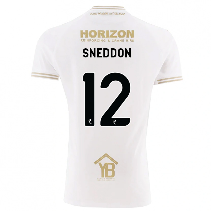 Danxen Kvinder Jamie Sneddon #12 Hvede Hvid Udebane Spillertrøjer 2026/27 Trøje T-Shirt