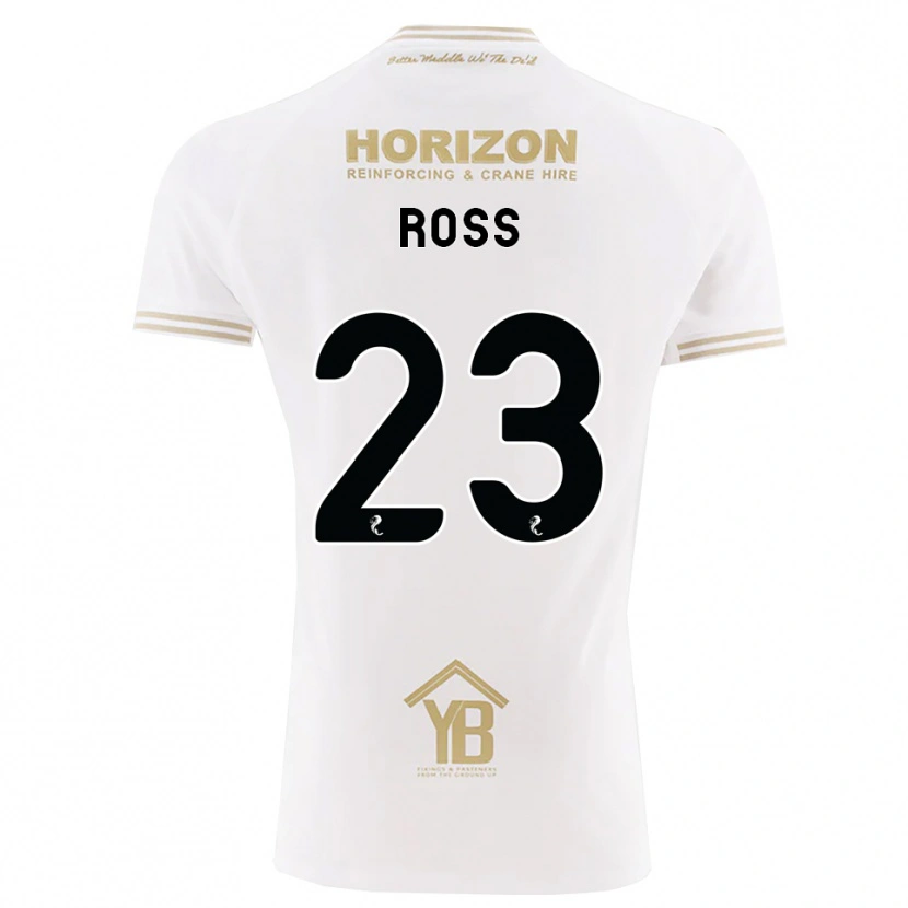 Danxen Kvinder Ethan Ross #23 Hvede Hvid Udebane Spillertrøjer 2026/27 Trøje T-Shirt