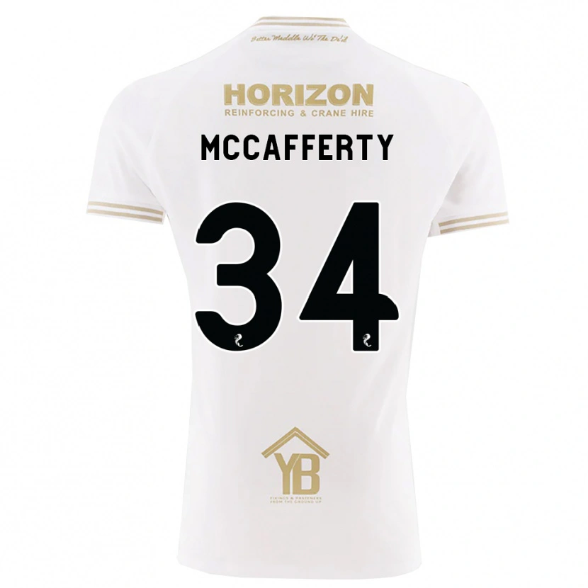 Danxen Kvinder Flynn Mccafferty #34 Hvede Hvid Udebane Spillertrøjer 2026/27 Trøje T-Shirt
