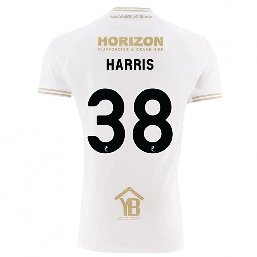Danxen Kvinder Leo Harris #38 Hvede Hvid Udebane Spillertrøjer 2026/27 Trøje T-Shirt
