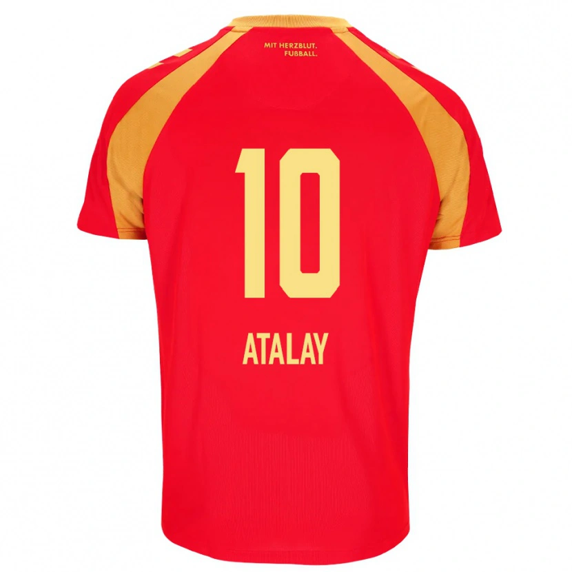 Danxen Kvinder Ibrahim Atalay #10 Rød Orange Sort Udebane Spillertrøjer 2026/27 Trøje T-Shirt