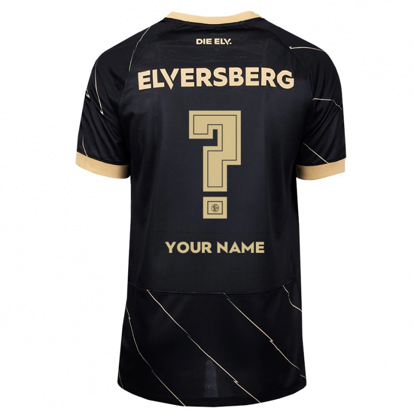Danxen Kvinder Dit Navn #0 Sort Brun Udebane Spillertrøjer 2026/27 Trøje T-Shirt
