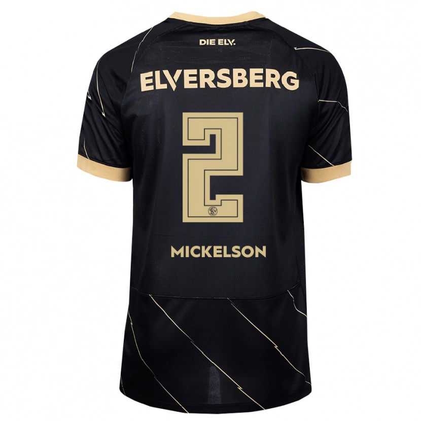 Danxen Kvinder Nicholas Mickelson #2 Sort Brun Udebane Spillertrøjer 2026/27 Trøje T-Shirt