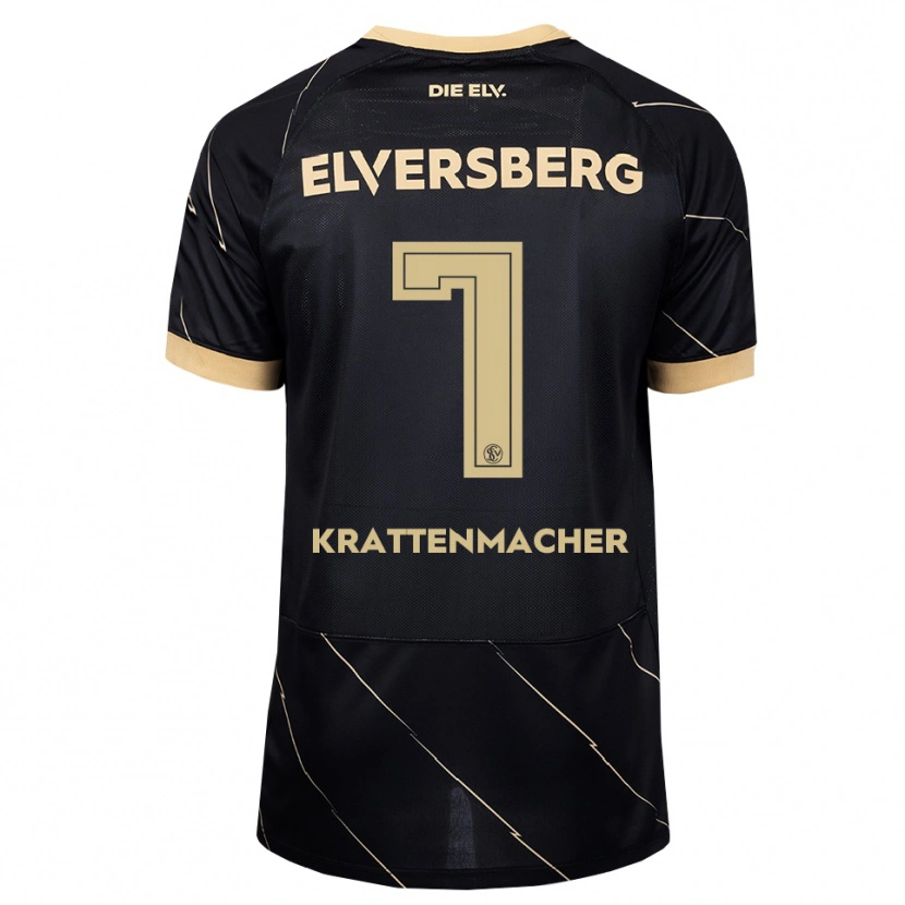 Danxen Kvinder Maurice Krattenmacher #7 Sort Brun Udebane Spillertrøjer 2026/27 Trøje T-Shirt