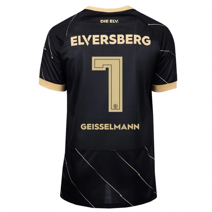 Danxen Kvinder Emil Geißelmann #7 Sort Brun Udebane Spillertrøjer 2026/27 Trøje T-Shirt