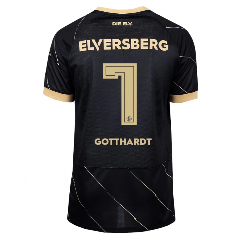 Danxen Kvinder Tim Gotthardt #7 Sort Brun Udebane Spillertrøjer 2026/27 Trøje T-Shirt