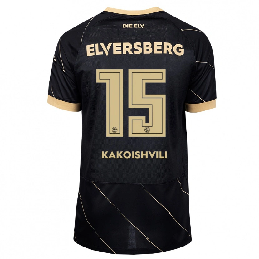 Danxen Kvinder Dimitri Kakoishvili #15 Sort Brun Udebane Spillertrøjer 2026/27 Trøje T-Shirt