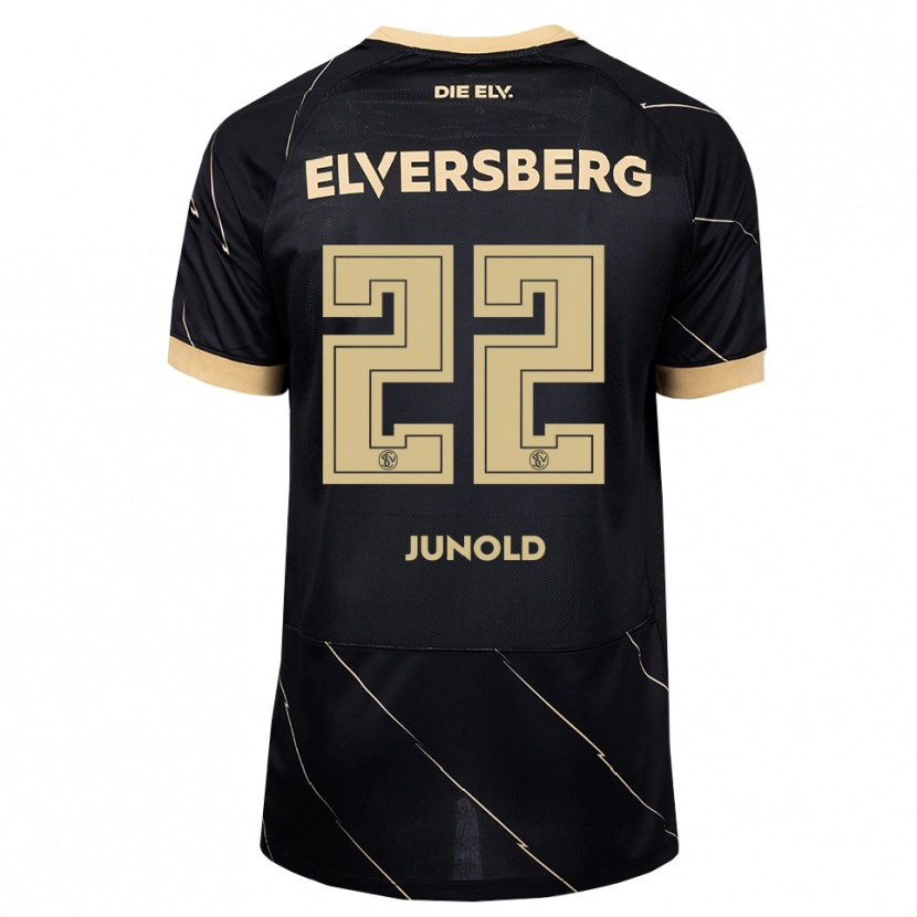 Danxen Kvinder Emma Junold #22 Sort Brun Udebane Spillertrøjer 2026/27 Trøje T-Shirt