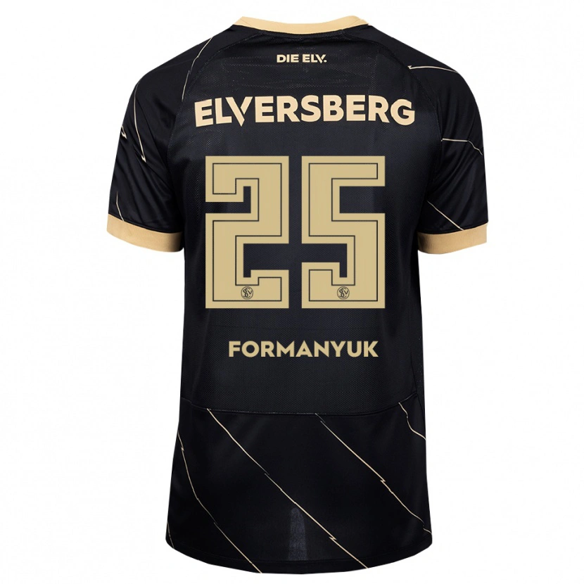 Danxen Kvinder Oleksandr Formanyuk #25 Sort Brun Udebane Spillertrøjer 2026/27 Trøje T-Shirt