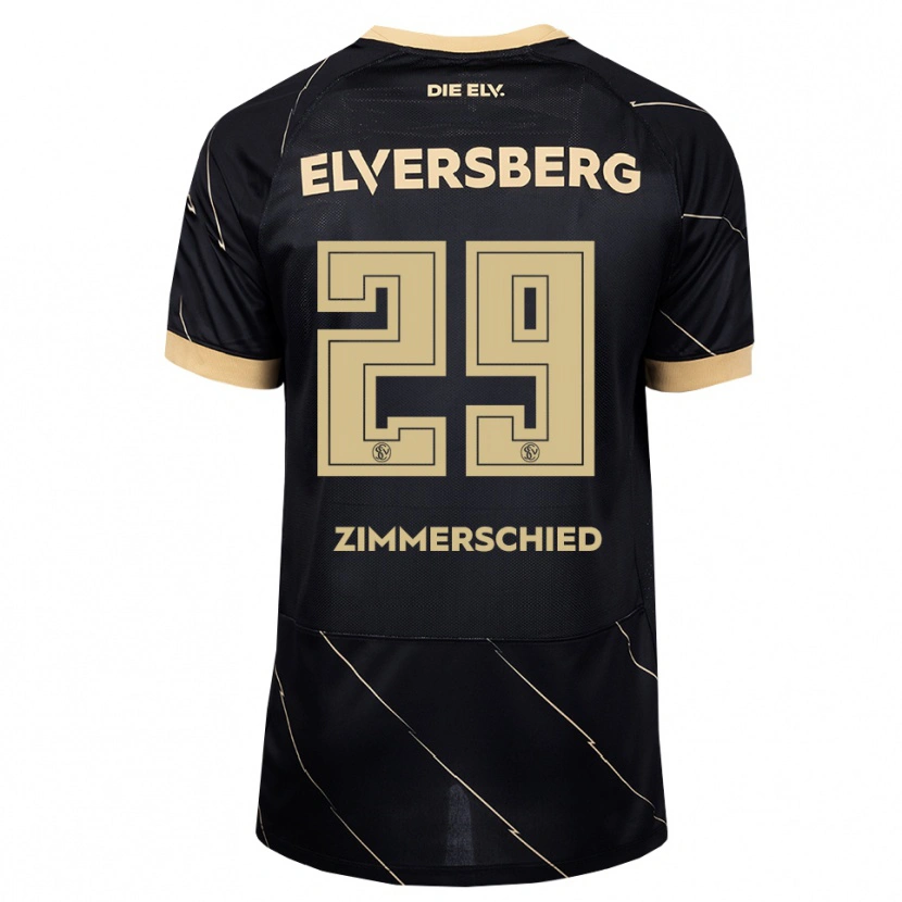 Danxen Kvinder Tom Zimmerschied #29 Sort Brun Udebane Spillertrøjer 2026/27 Trøje T-Shirt